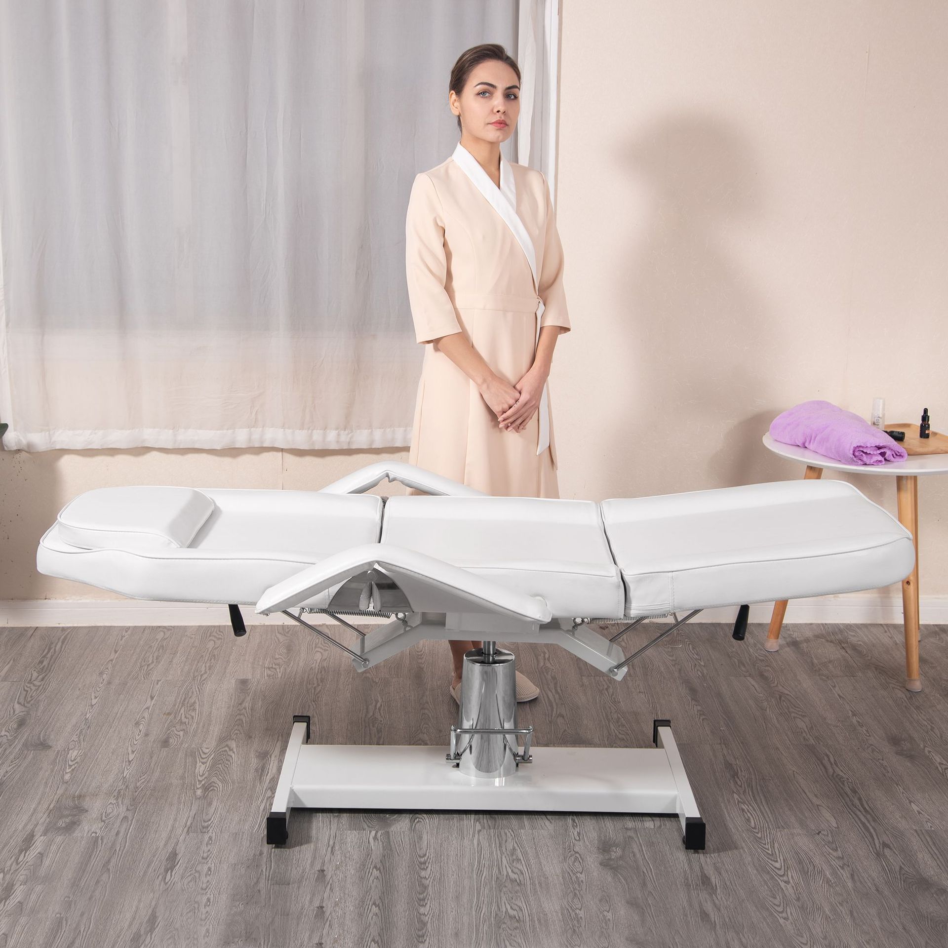 AM8628-White Hydraulic beauty tattoo chair